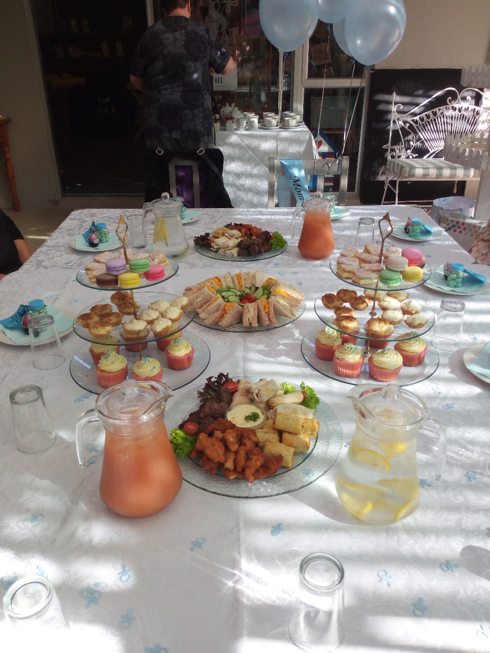 Charming baby shower setup