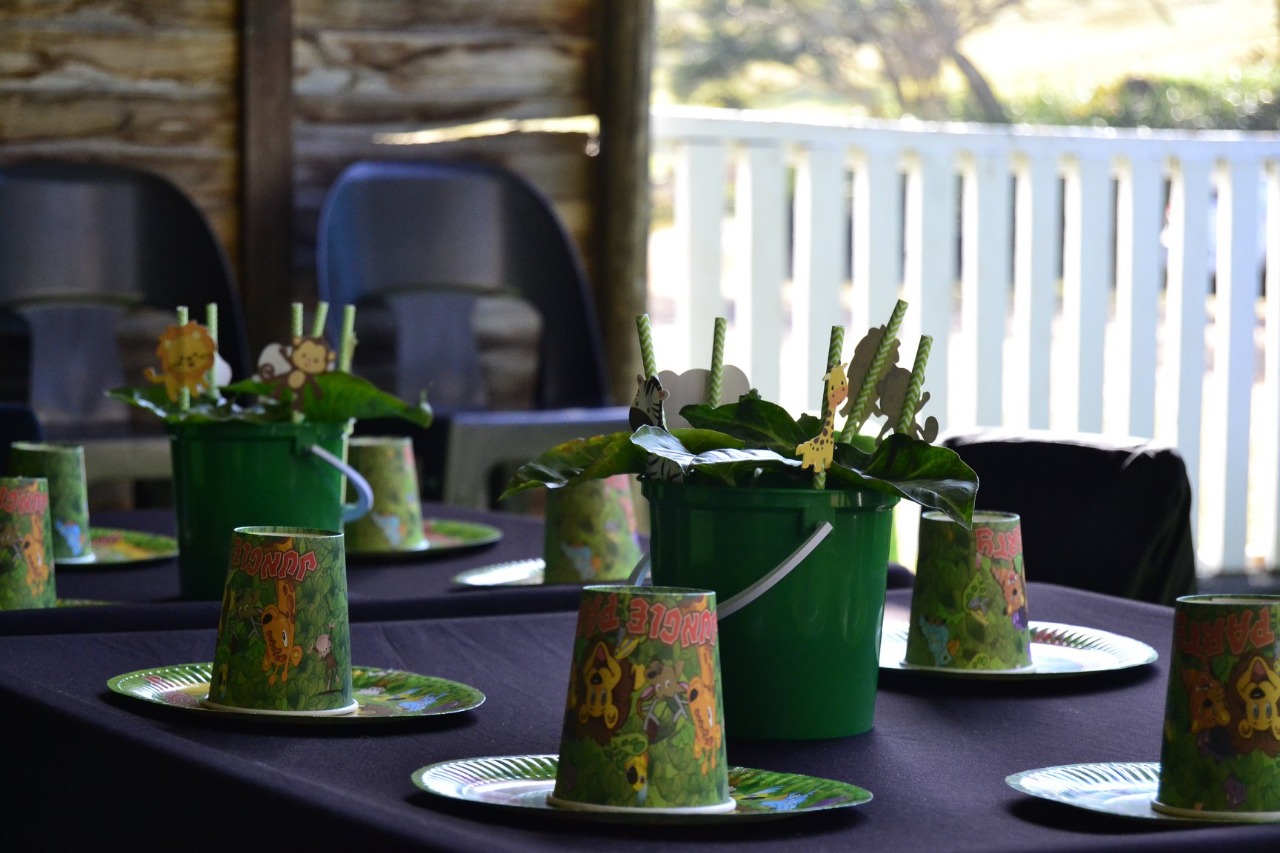 Vibrant birthday party decoration